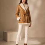 Thornbury Sherpa-Lined Leather Coat